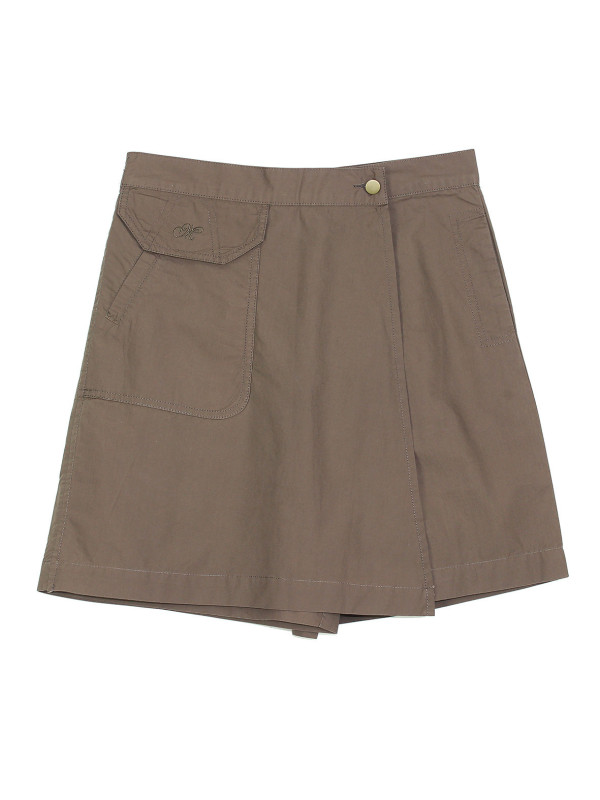 Jupe-short noisette coton femme – Style chic, poches pratiques
