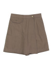 Jupe-short noisette coton femme – Style chic, poches pratiques