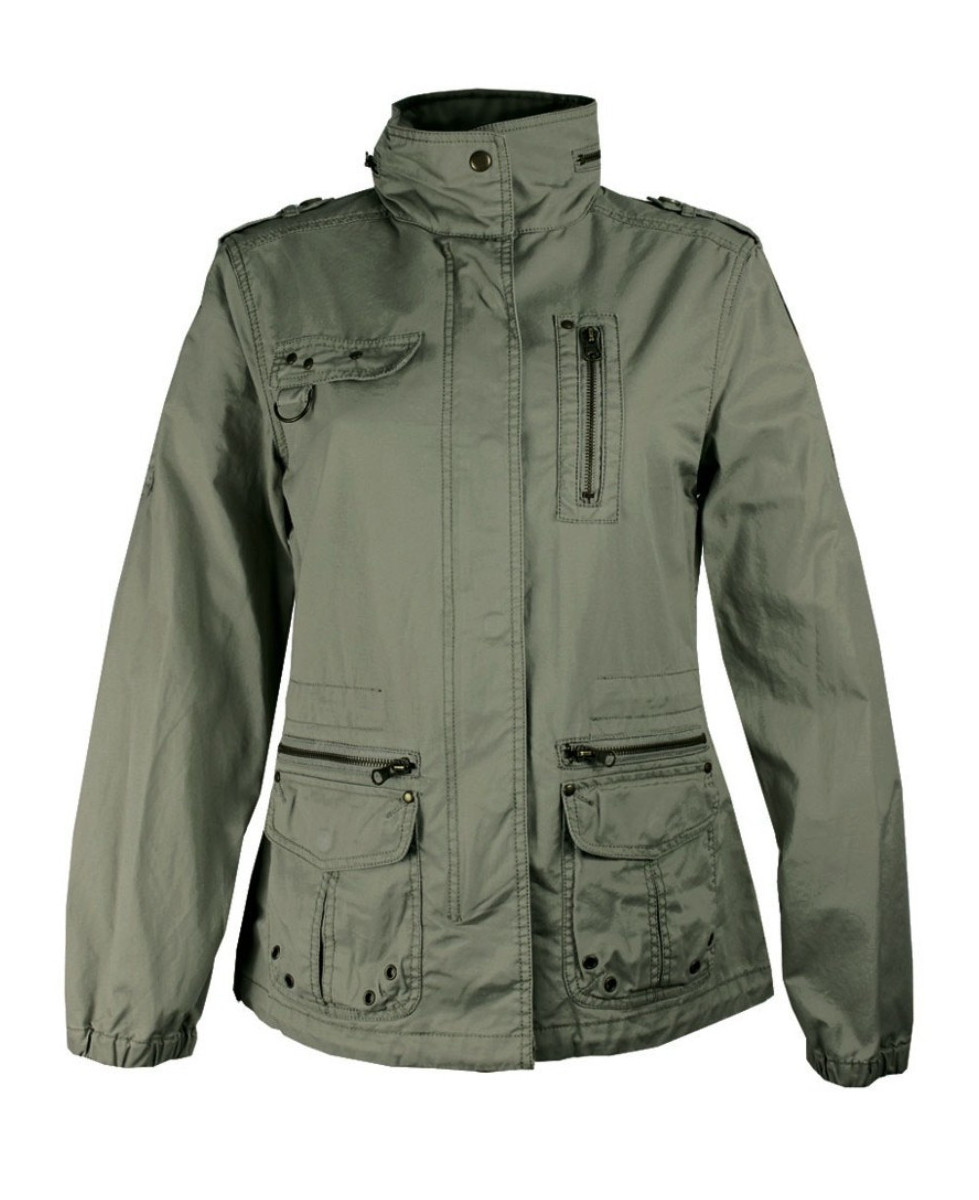 Veste saharienne kaki MEDIA1 femme – Élégance & fonctionnalité
