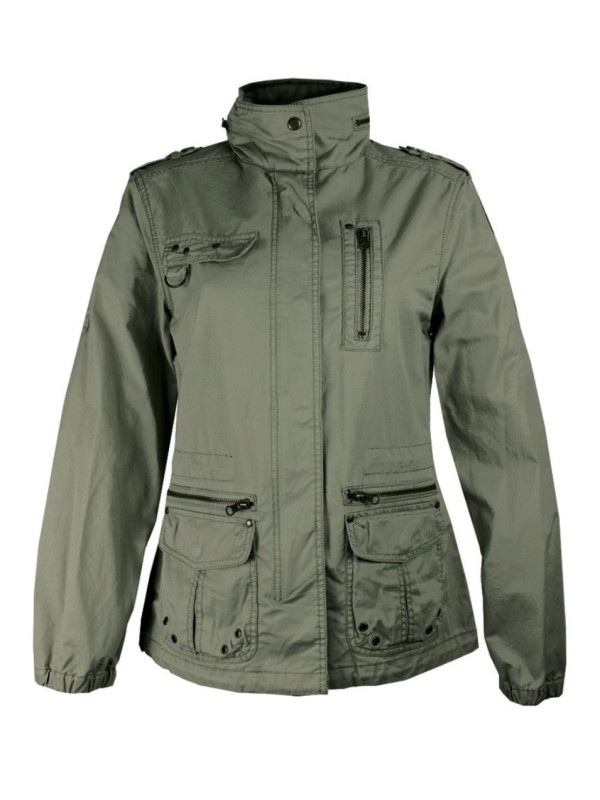 Veste saharienne kaki MEDIA1 femme – Élégance & fonctionnalité