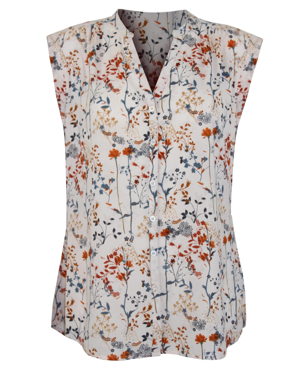 Chemisier sans manches imprimé N1121B