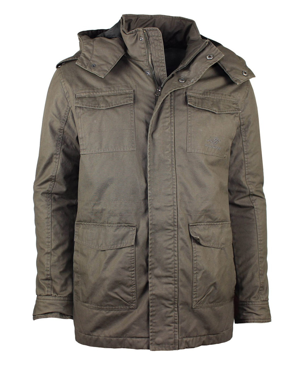 Parka WINCHESTER NELSON1T marron coton huilé homme