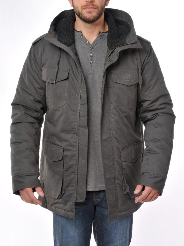 Parka WINCHESTER NETWORK1G grise matelassée homme
