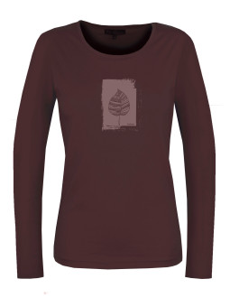 Tee shirt femme grande taille choco – Sérigraphie coton col rond