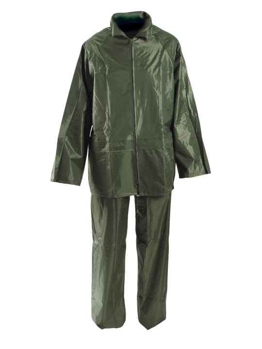 Ensemble pluie homme imperméable vert – U651