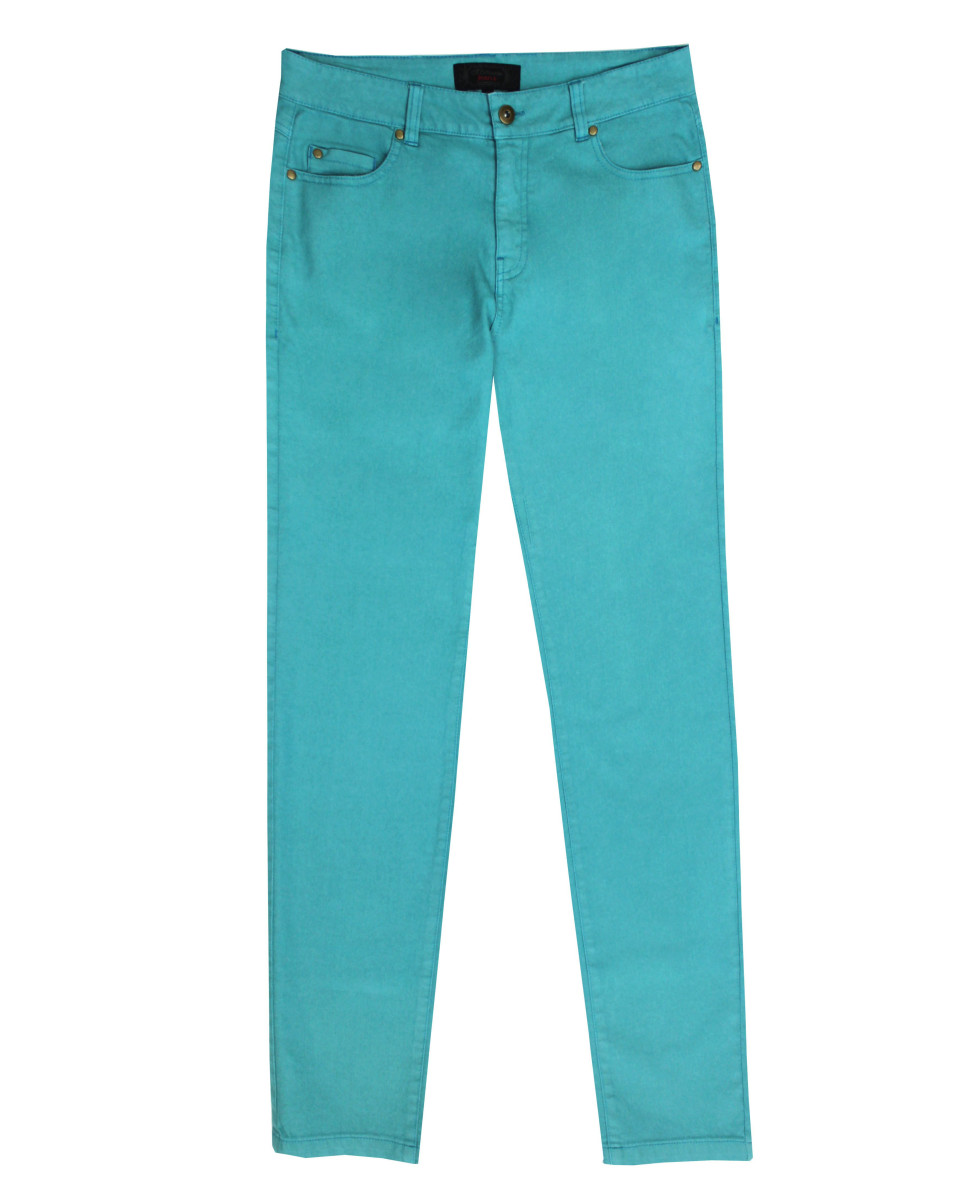 Pantalon Ultra Stretch Bleu Aqua : Style Jean & Souplesse