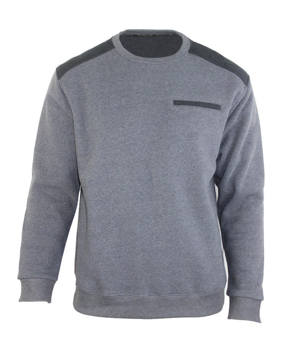 Sweat-shirt homme gris chiné robuste et pratique – PARFAIT1