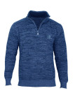 Pull col montant zippé WINCHESTER PARODY1 – Bleu marine élégant