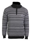 Pull col montant zippé WINCHESTER PAST1N – Gris/Noir