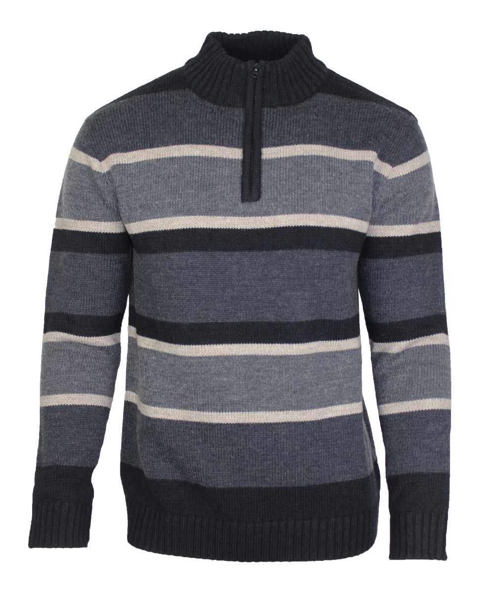 Pull col montant zippé CHALLENGER PENALTY2 – Beige/Gris