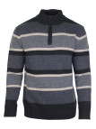 Pull col montant zippé CHALLENGER PENALTY2 – Beige/Gris
