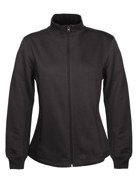 Veste sportswear femme noire – Zippée, col montant, pratique