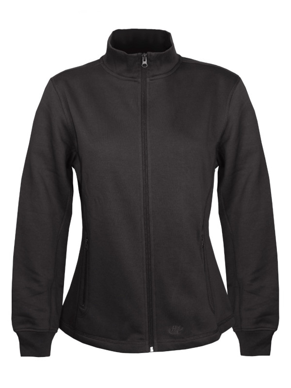 Veste sportswear femme noire – Zippée, col montant, pratique