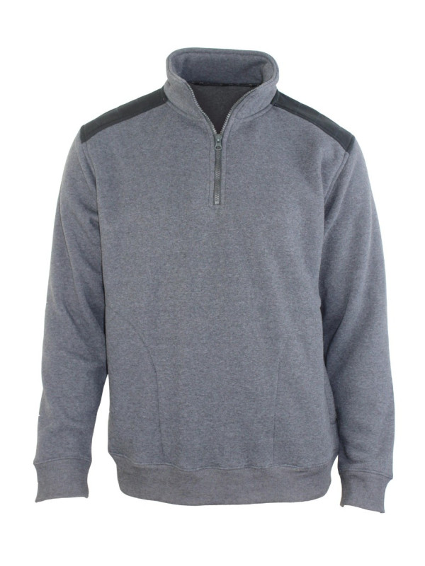 Sweat-shirt homme camionneur gris robuste – PIERRO1