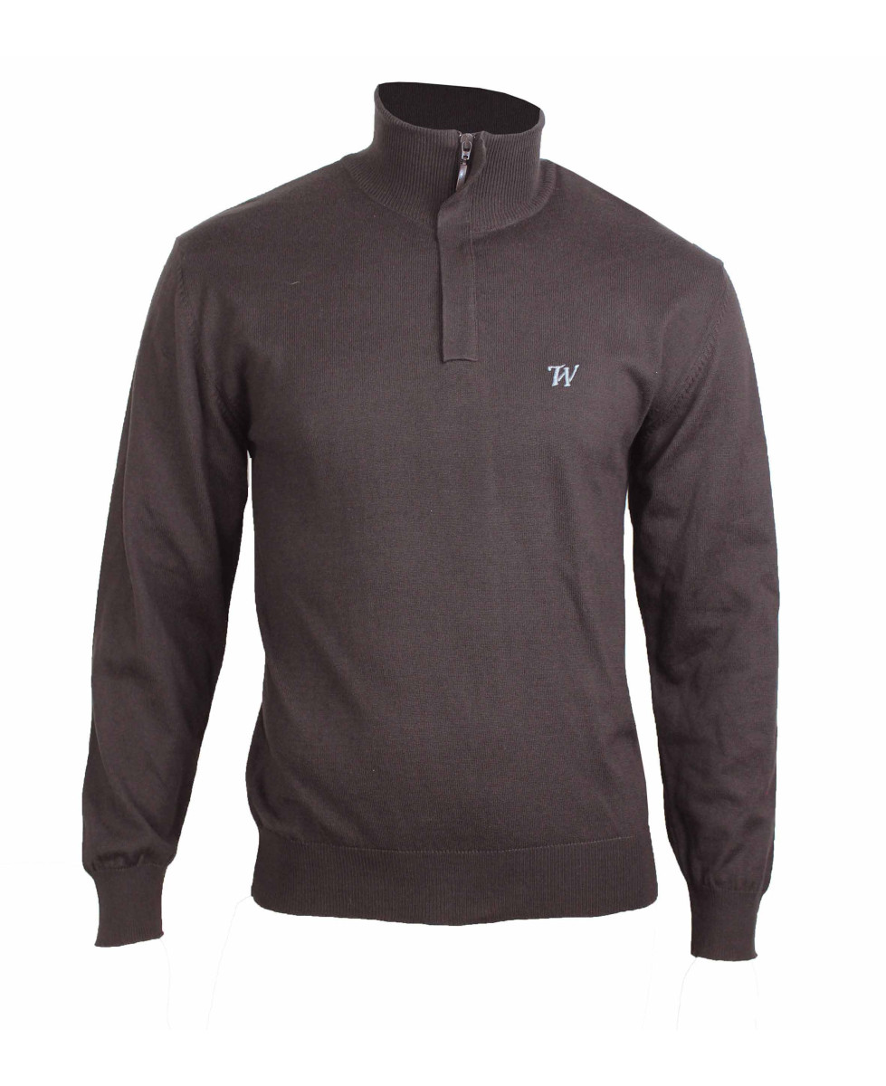 Pull col montant WINCHESTER PLUG1B – Marron élégant