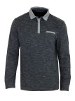 Polo homme gris manches longues coton chic – PO2001A