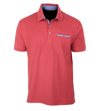 Polo homme rouge coton chic pratique – POL3001C