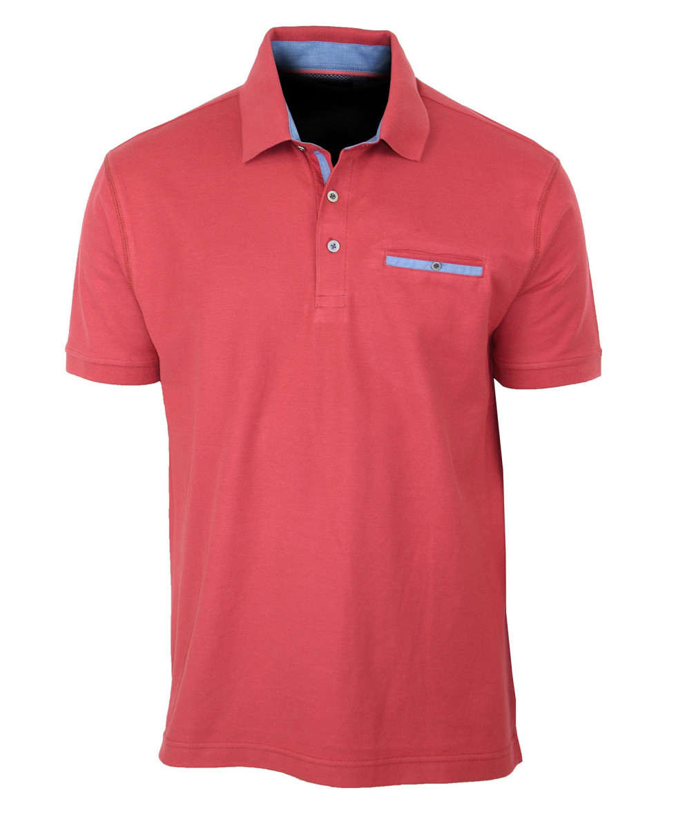 Polo homme rouge coton chic pratique – POL3001C