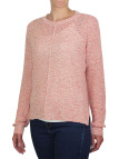 Pull maille fantaisie corail POLLY1 femme – Bas liquette moderne