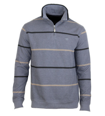 Sweat shirt col montant zipppé PORTO1