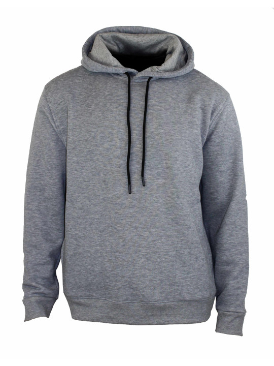 Sweat à capuche homme gris chiné pratique – PRIAM5