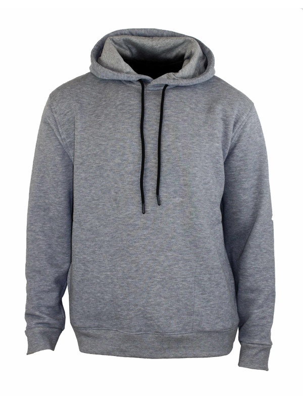 Sweat à capuche homme gris chiné pratique – PRIAM5