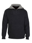 Pull col camionneur CHALLENGER PRIMO5 – Gris/noir chaud
