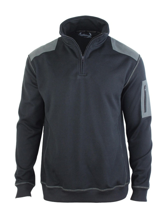 Sweat-shirt homme camionneur noir robuste – PRODIGE1