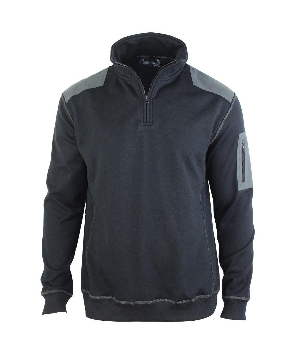 Sweat-shirt homme camionneur noir robuste – PRODIGE1