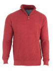 Pull col montant zippé CHALLENGER PUL2007A – Orange chic