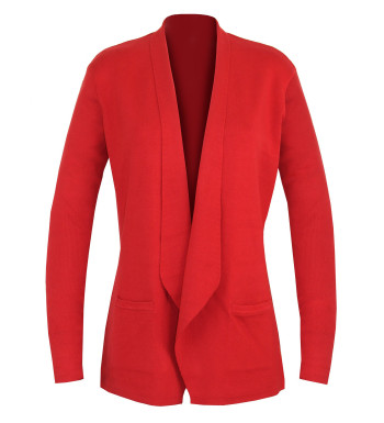 Gilet blazer femme rouge PULF2005C – Élégance et confiance