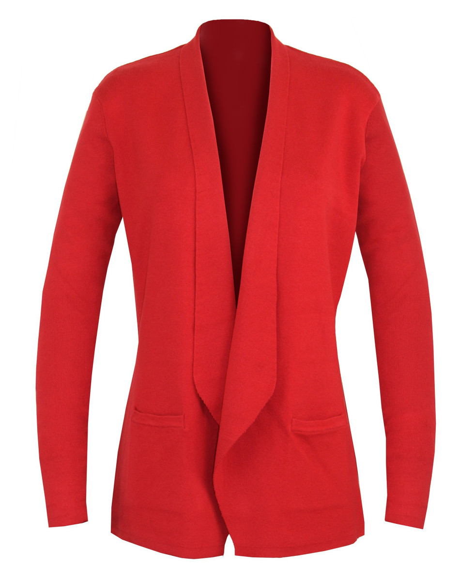 Gilet blazer femme rouge PULF2005C – Élégance et confiance