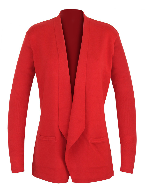 Gilet blazer femme rouge PULF2005C – Élégance et confiance