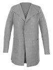 Veste tricot femme grise PULF3001A – Chaleur et style douillet