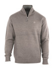 Pull col montant zippé CHALLENGER PYLONE4 – Marron élégant