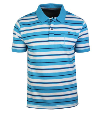 Polo homme bleu coton élégant pratique – RAINBOW2