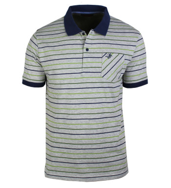 Polo homme gris vert coton chic pratique – REGENT2