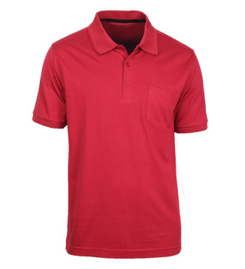 Polo homme carmin coton chic pratique – REMY1