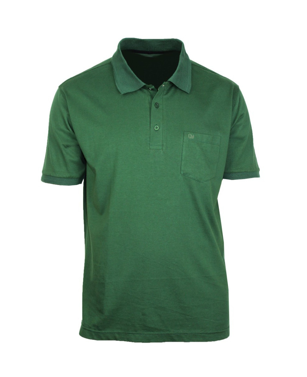 Polo homme vert coton chic pratique – REMY3
