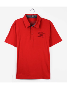 Polo homme rouge coton chic chambray – RETURN1