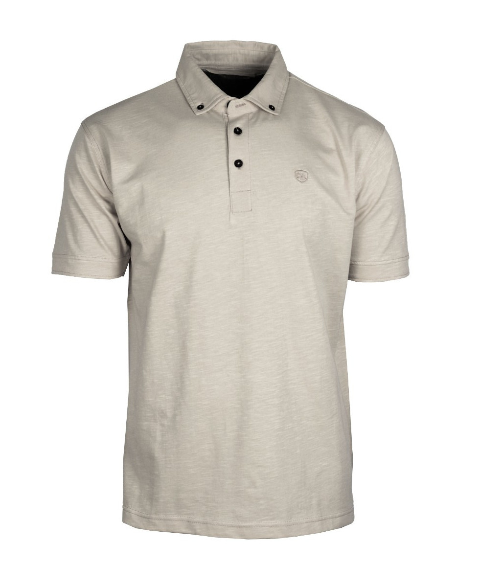 Polo homme beige coton bio chic naturel – RODRIGO5