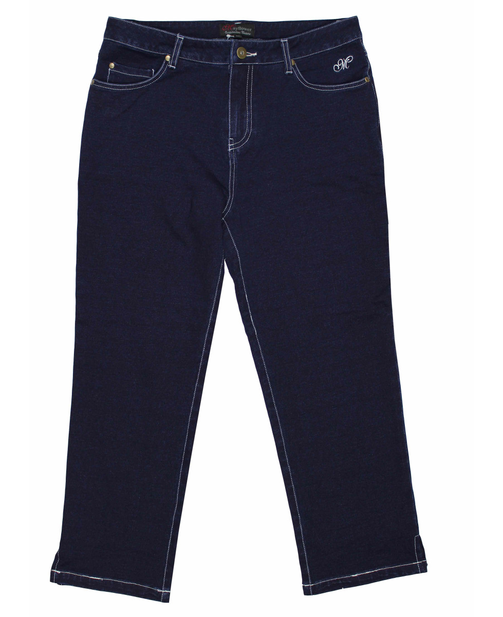 Pantacourt femme SAFRAN1 ultra stretch bleu denim