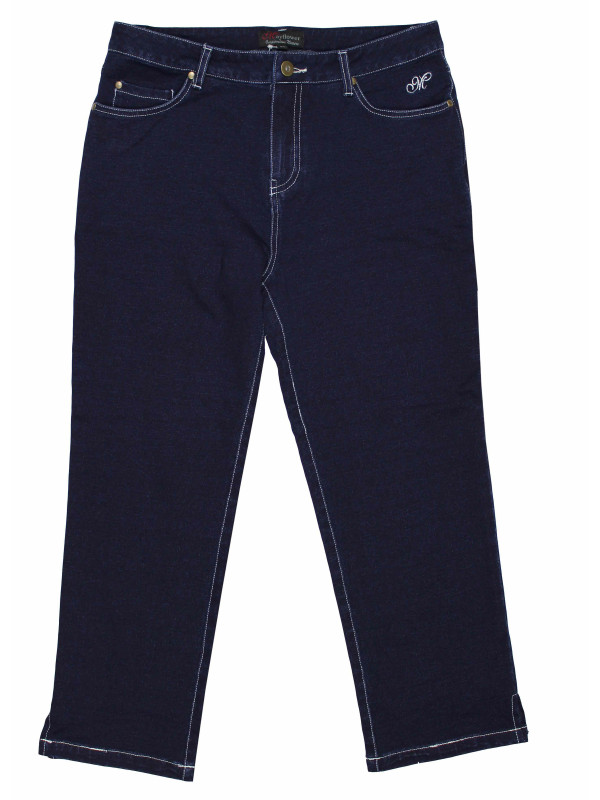 Pantacourt femme SAFRAN1 ultra stretch bleu denim