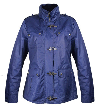 Veste coupe-vent femme marine – Imperméable, poches, capuche