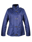 Veste coupe-vent femme marine – Imperméable, poches, capuche