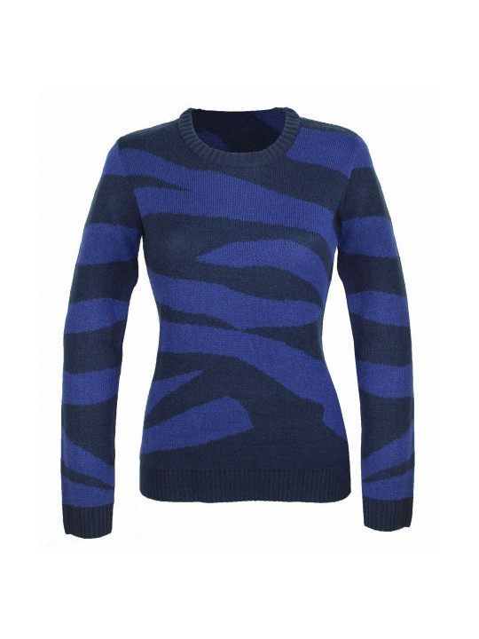 Pull grande taille camo/bleu SAVANA3GT – Jacquard confort