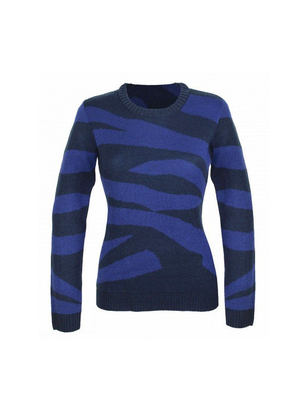 Pull grande taille camo/bleu SAVANA3GT – Jacquard confort