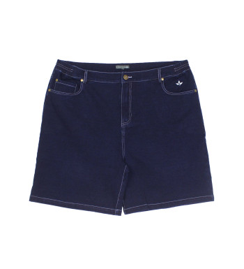 Short bleu denim SAXO1 femme – Ultra stretch, taille élastique