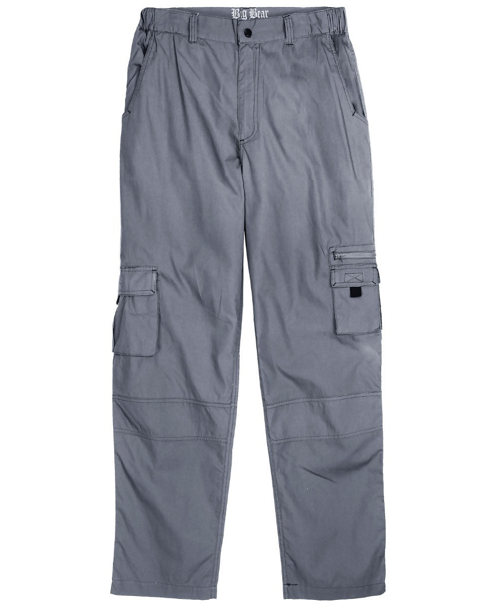 Pantalon homme IMPACT SE1020G gris coton taille élastique