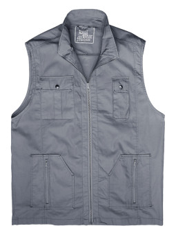 Gilet sans manches homme gris coton – SE1022G